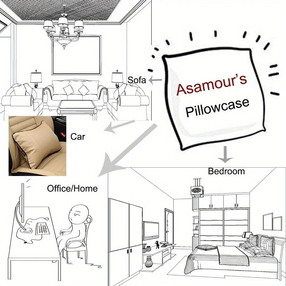 Home Decor Music Notes Pattern Pillowcase for Home Decor Pattern Cushion Cover Suitable for Sofa Bedroom Car Pillow Cover