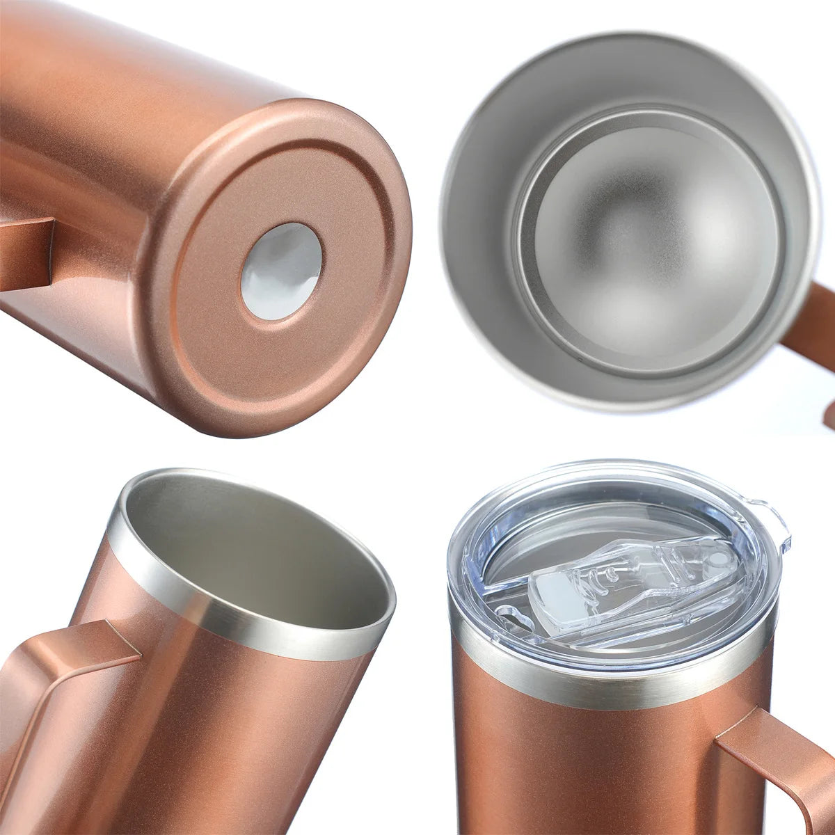 Home Office Use Large Tea Coffee Mugs Vacuum Flask Double Wall Stainless Steel  Water Cups 16oz 24oz