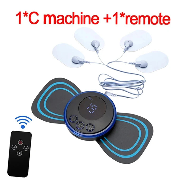 Neck Massager EMS Muscle Stimulator Electric Cervical Massage Patch Low Frequency Pulse Massage Pads Pain Relief Relaxation Tool