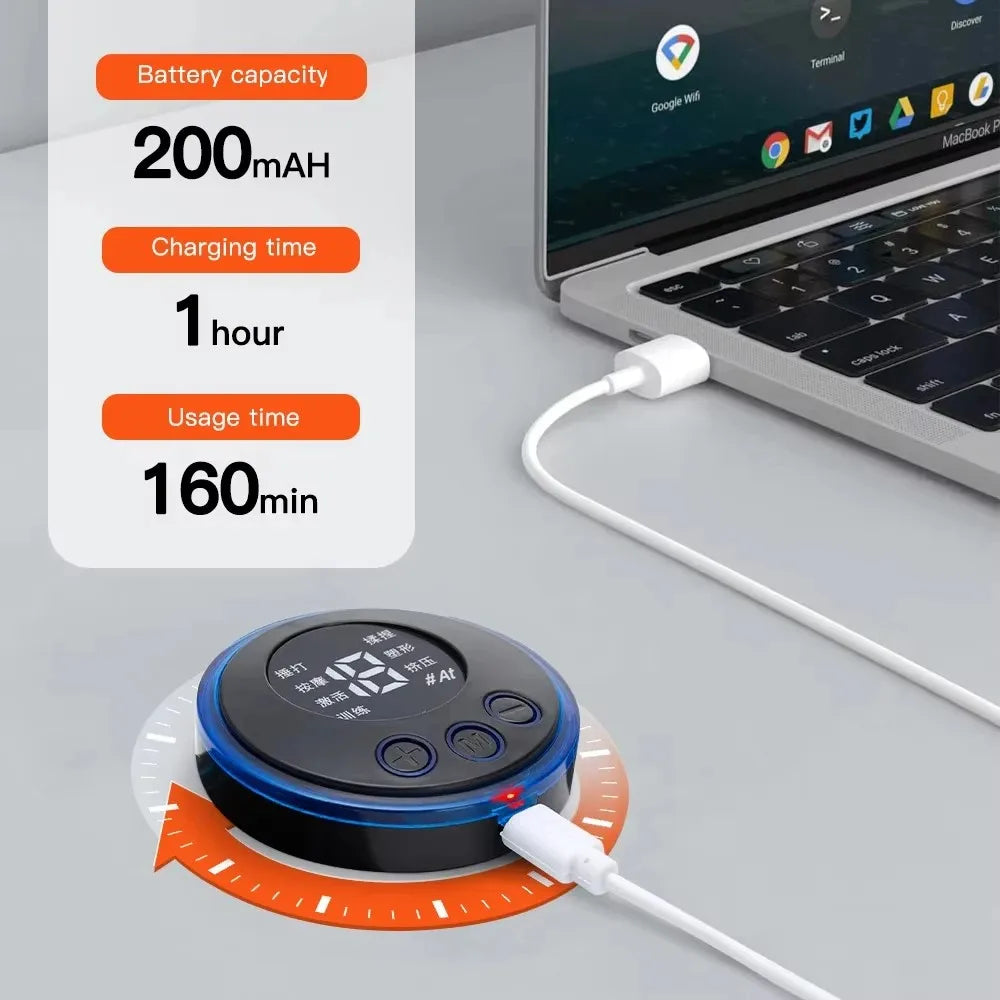 EMS Neck Massage Electric Massager Cervical Neck Back Patch 8 Mode Pulse Muscle Stimulator Portable Relief Pain