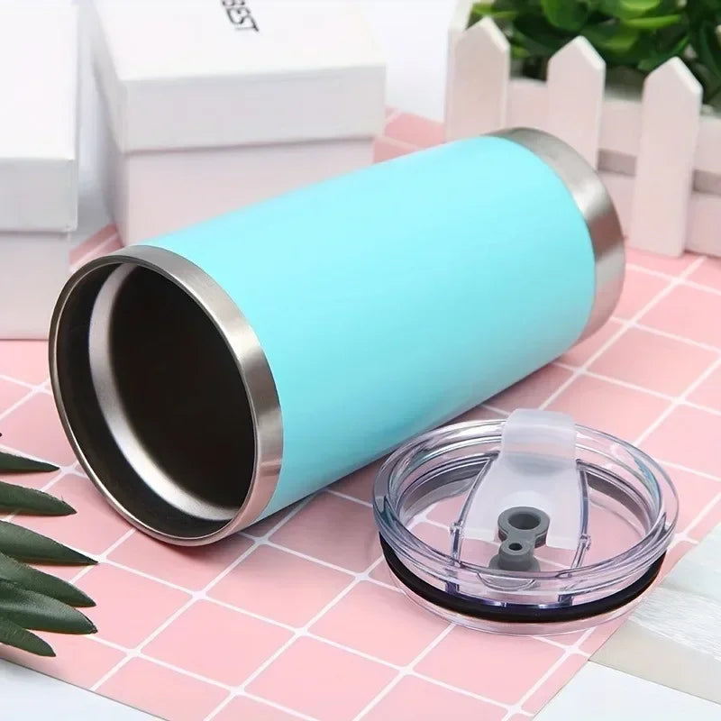 20oz  Tumbler With Lid Stainless Steel Vacuum Insulated Double Wall Travel Cup Protable Cold And Hot Coffee Car Mug