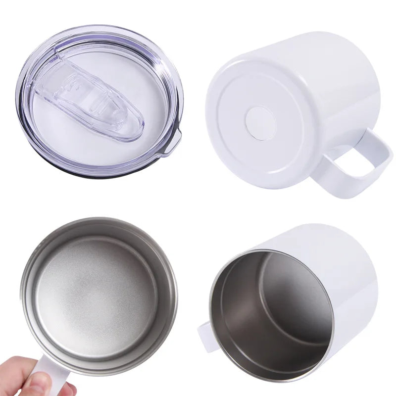 Home Office Use Large Tea Coffee Mugs Vacuum Flask Double Wall Stainless Steel  Water Cups 16oz 24oz