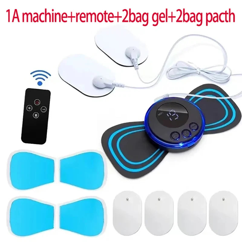 Neck Massager EMS Muscle Stimulator Electric Cervical Massage Patch Low Frequency Pulse Massage Pads Pain Relief Relaxation Tool