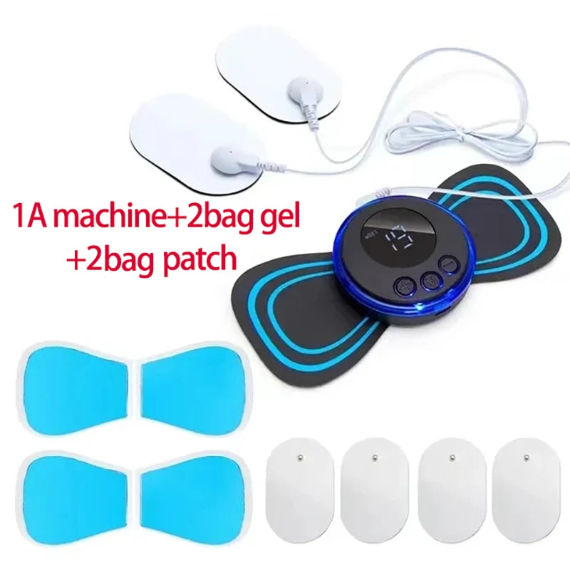 Neck Massager EMS Muscle Stimulator Electric Cervical Massage Patch Low Frequency Pulse Massage Pads Pain Relief Relaxation Tool