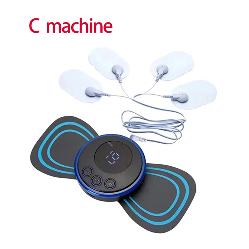 Neck Massager EMS Muscle Stimulator Electric Cervical Massage Patch Low Frequency Pulse Massage Pads Pain Relief Relaxation Tool