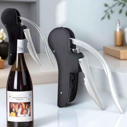 Wine Bottle Opener Quick Easy Corkscrew for Home Party Outdoor Bar Kitchen Tool Stainless Steel Wine Opener Gift for Wine Lovers