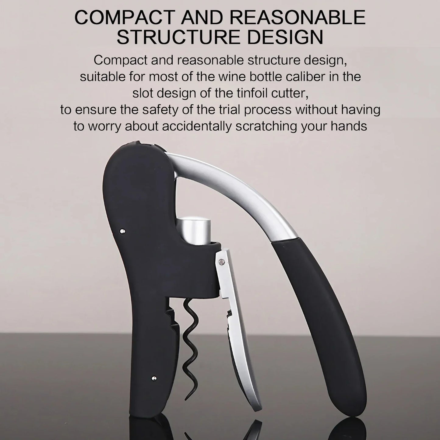 Wine Bottle Opener Quick Easy Corkscrew for Home Party Outdoor Bar Kitchen Tool Stainless Steel Wine Opener Gift for Wine Lovers