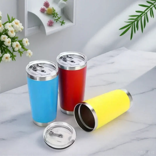 20oz  Tumbler With Lid Stainless Steel Vacuum Insulated Double Wall Travel Cup Protable Cold And Hot Coffee Car Mug